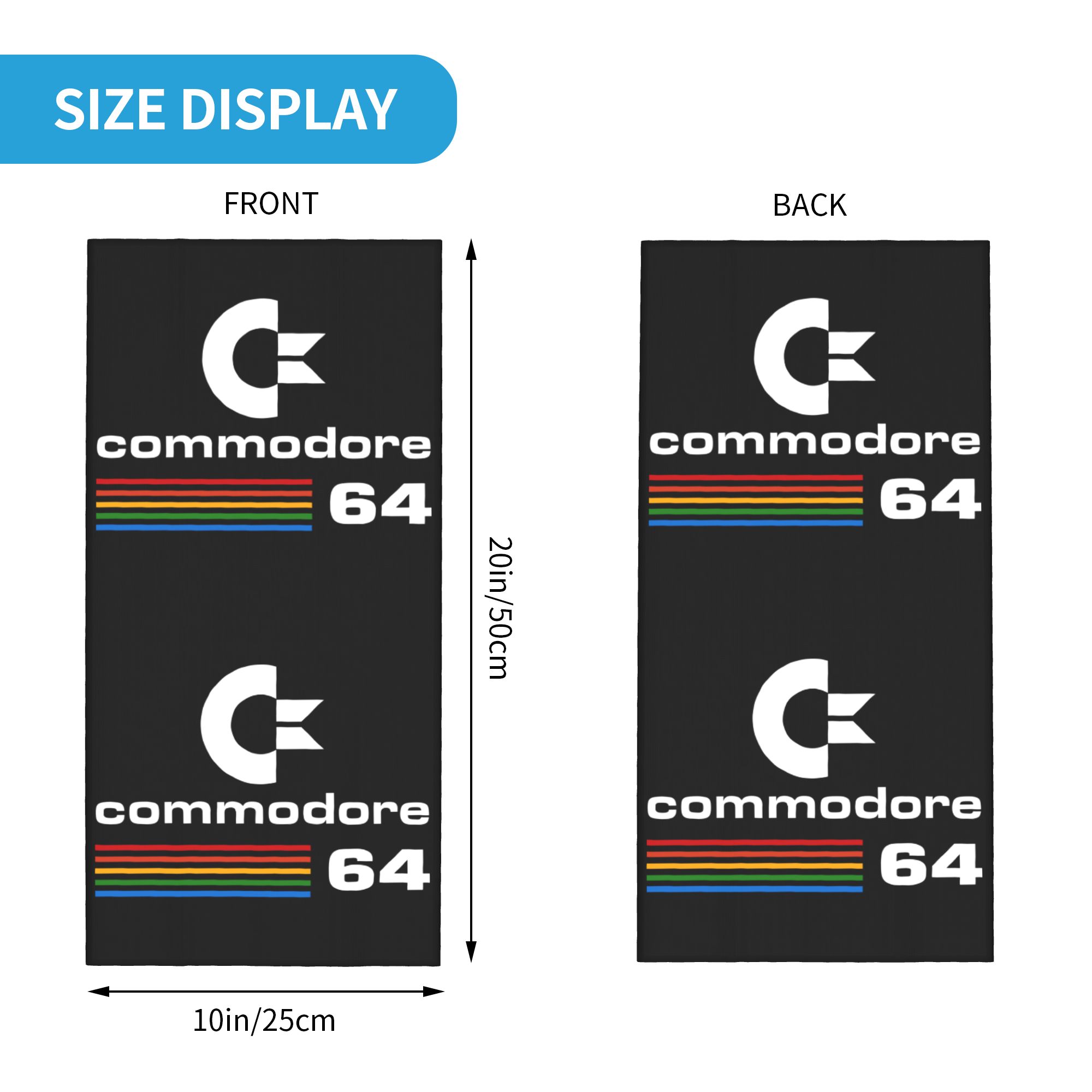 Custom Commodore 64 Bandana Ne - огляд і ціна Neck Gaiter Face Cover