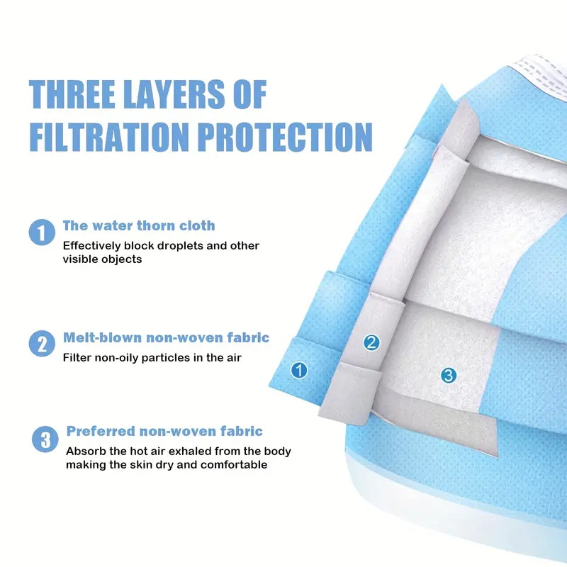 50/100Pcs Disposable Mask for  - огляд і ціна Disposable Surgical Mask