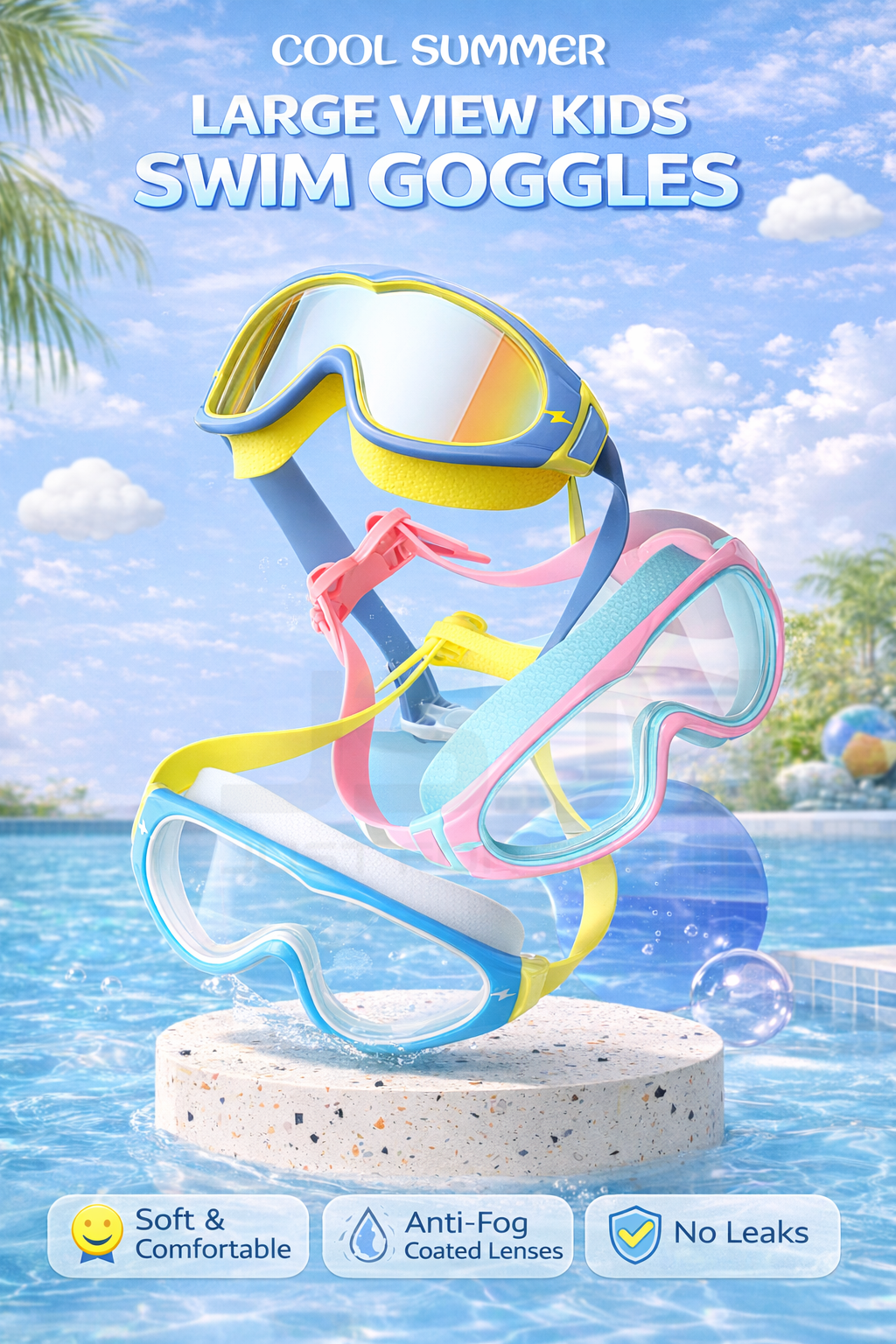 JSJM Kids Swimming Goggles Big - огляд і ціна Anti Pollution Mask