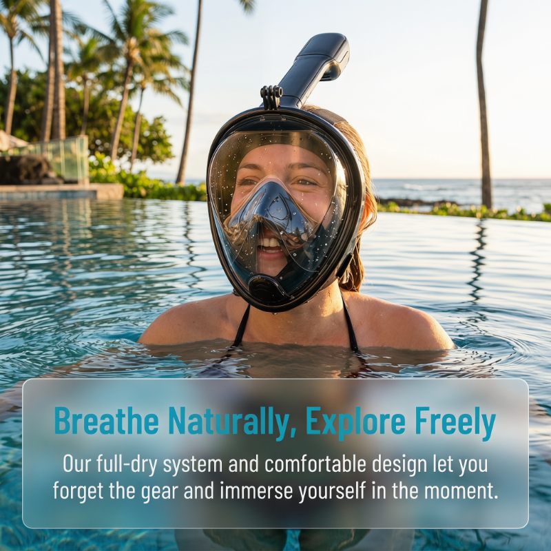 Safe Waterproof Snorkeling Div - огляд і ціна Anti Pollution Mask