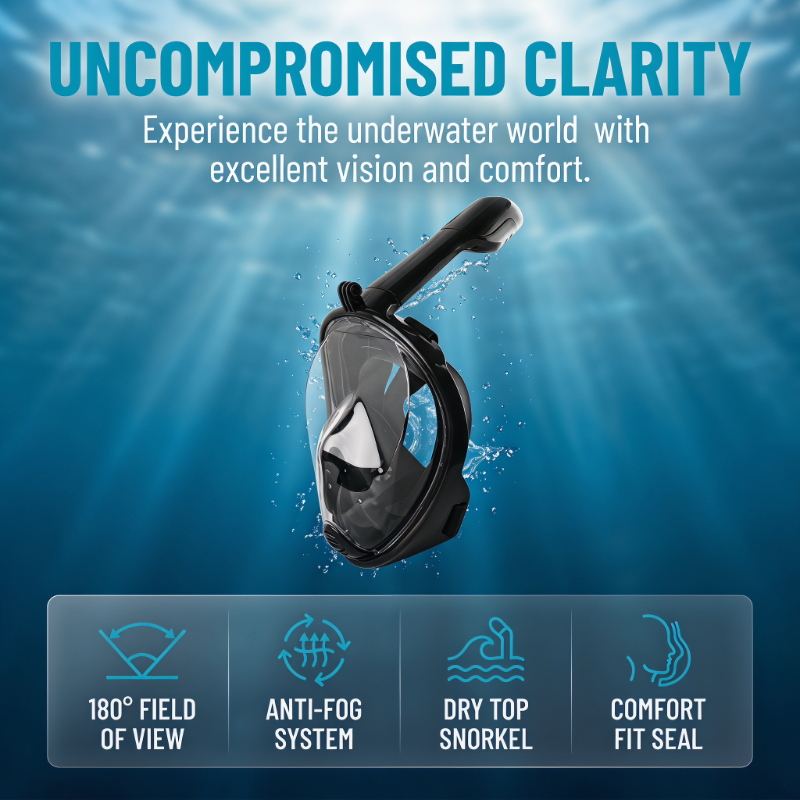 Safe Waterproof Snorkeling Div - огляд і ціна Anti Pollution Mask