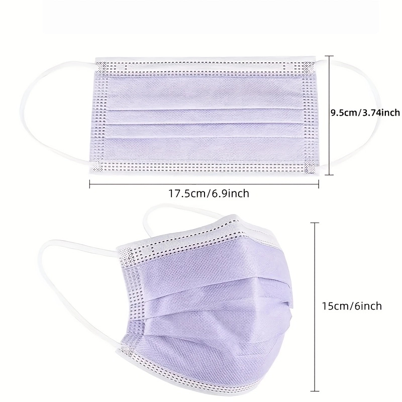 100Pcs Thick Purple Disposable - огляд і ціна Disposable Surgical Mask
