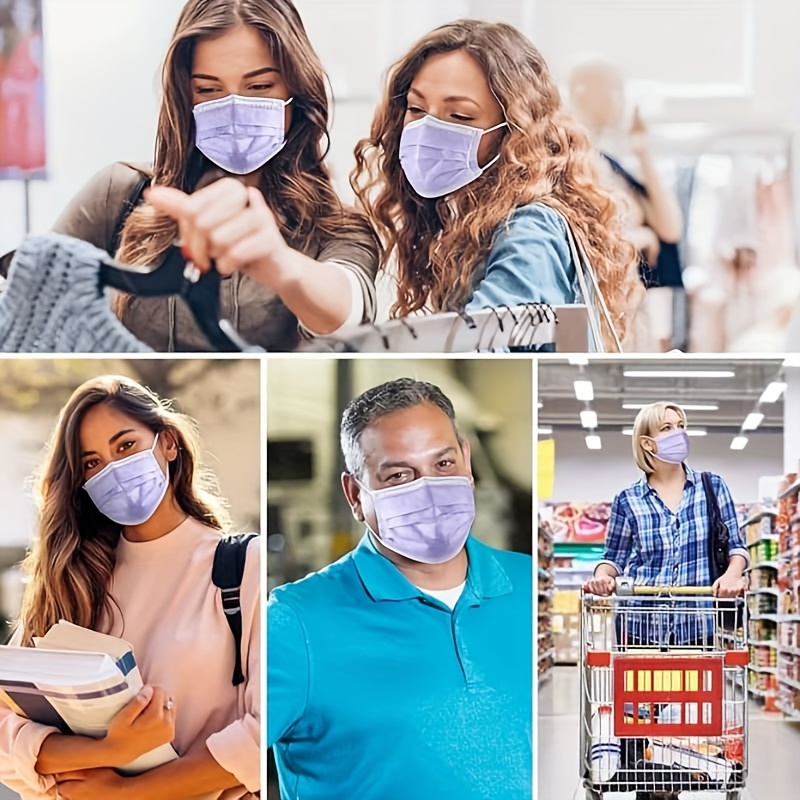 100Pcs Thick Purple Disposable - огляд і ціна Disposable Surgical Mask