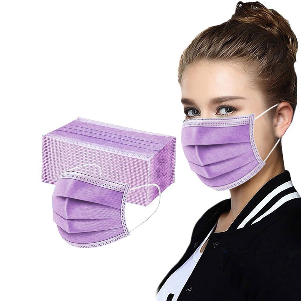 50pcs Women Man Solid Disposab - огляд і ціна Disposable Surgical Mask
