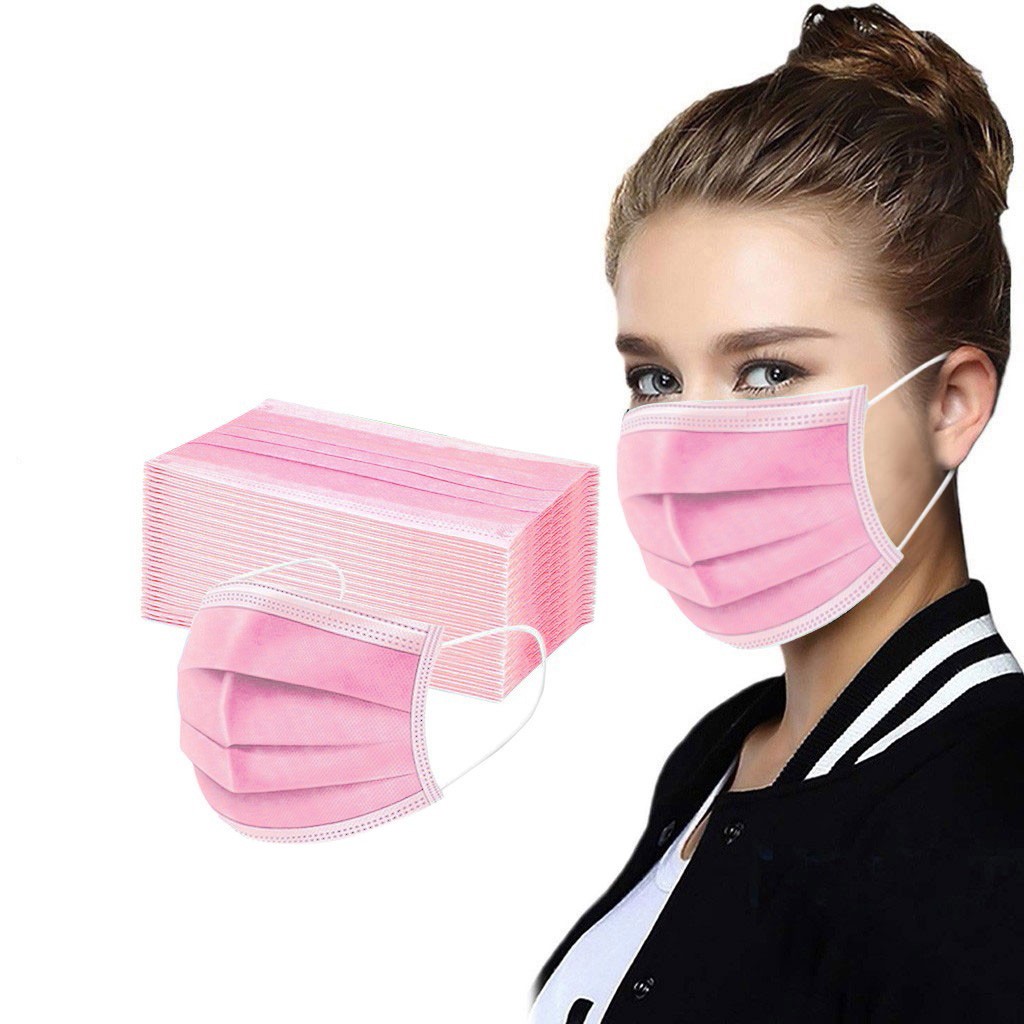 50pcs Women Man Solid Disposab - огляд і ціна Disposable Surgical Mask