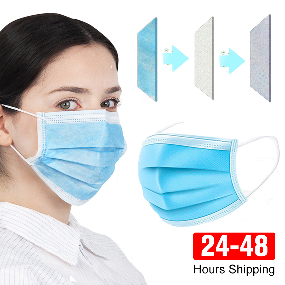 Masks 3-layer Mask Face Masks  - огляд і ціна Black Face Mask Pack