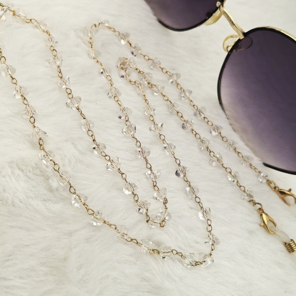 Triangle Crystal Eyeglass Hold - огляд і ціна Mask Chain Holder