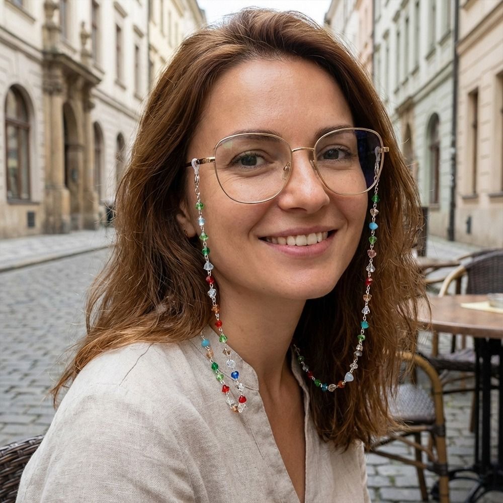 Triangle Crystal Eyeglass Hold - огляд і ціна Mask Chain Holder