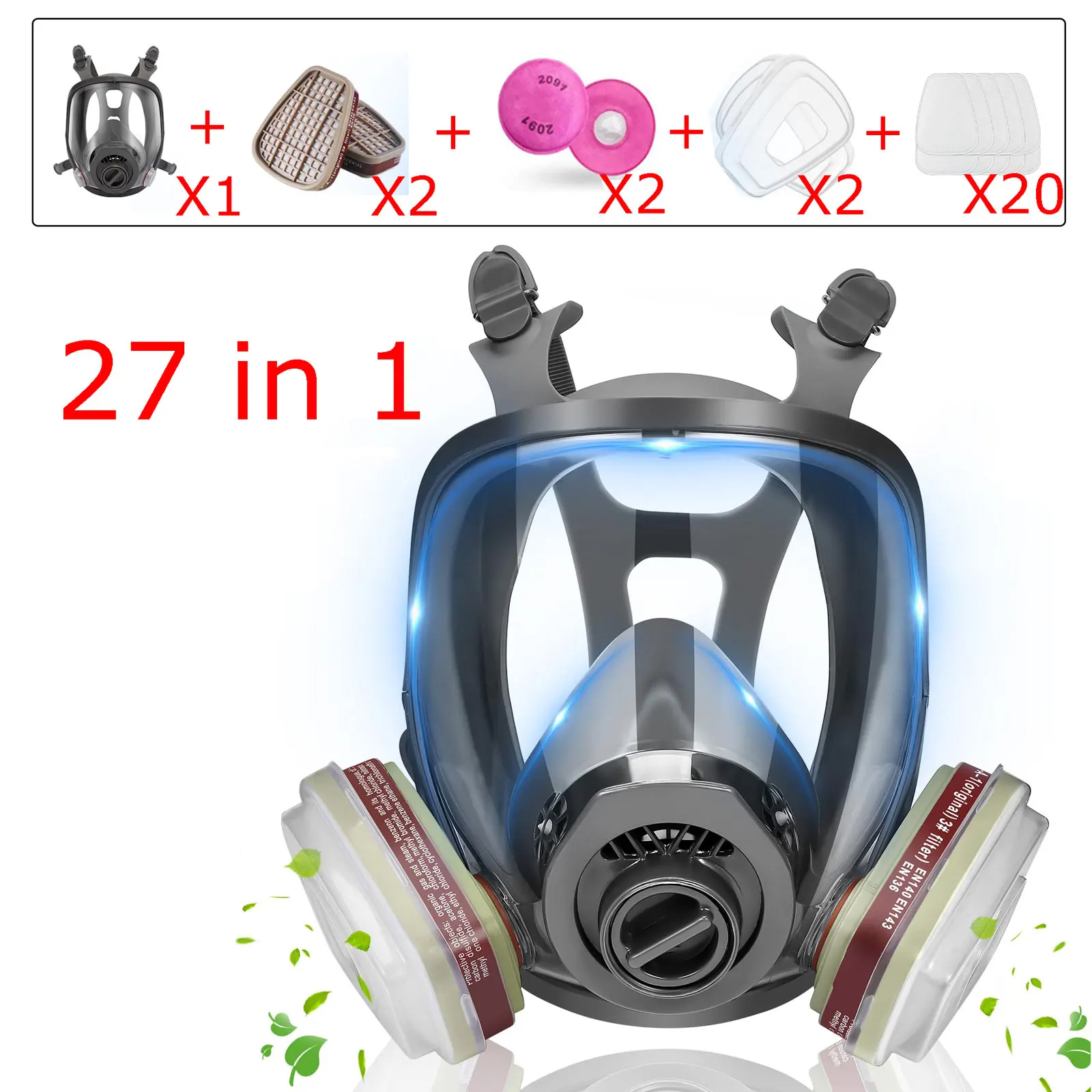 Full Face Gas Masks Survival C - огляд і ціна Dust Mask Construction