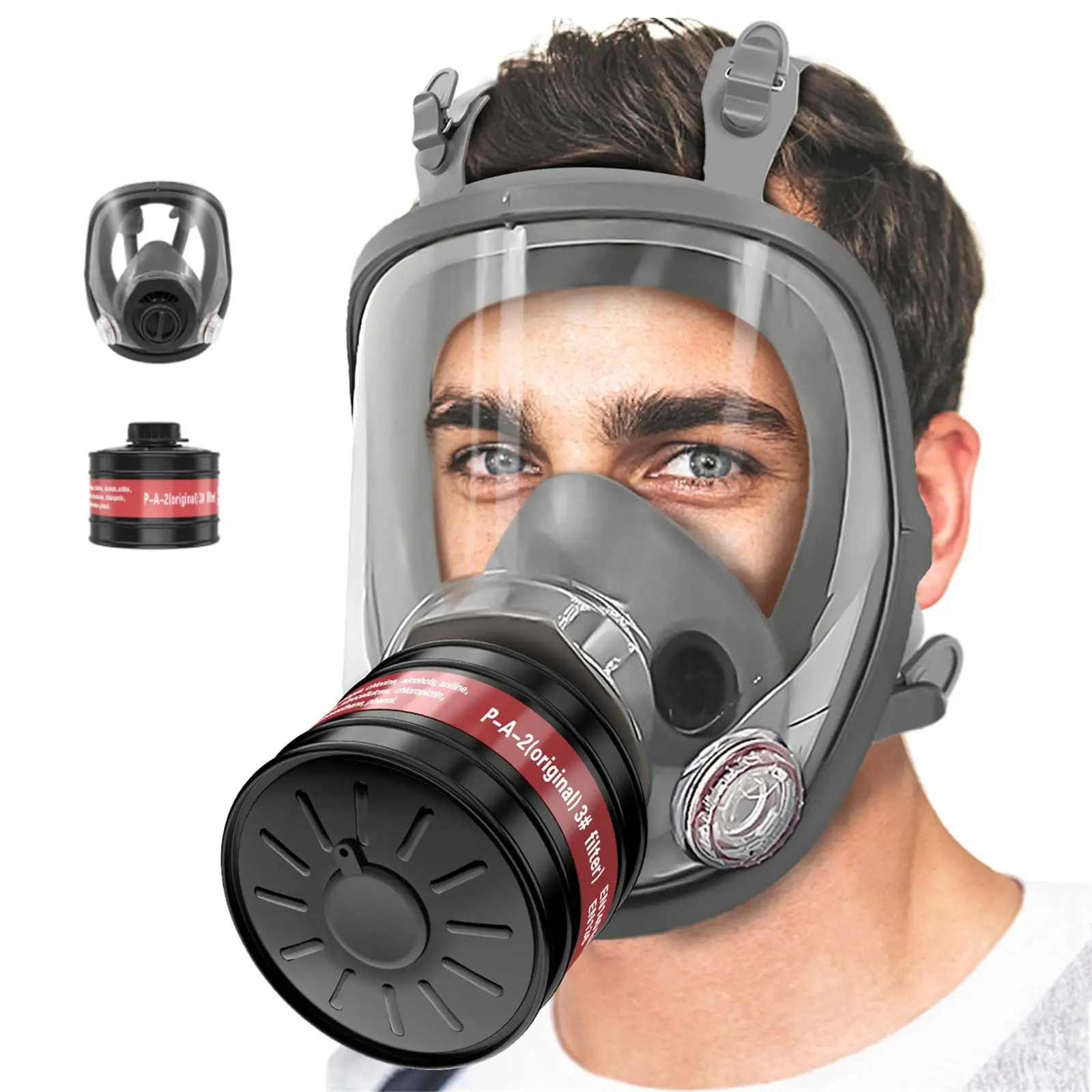 Full Face Gas Masks Survival C - огляд і ціна Dust Mask Construction