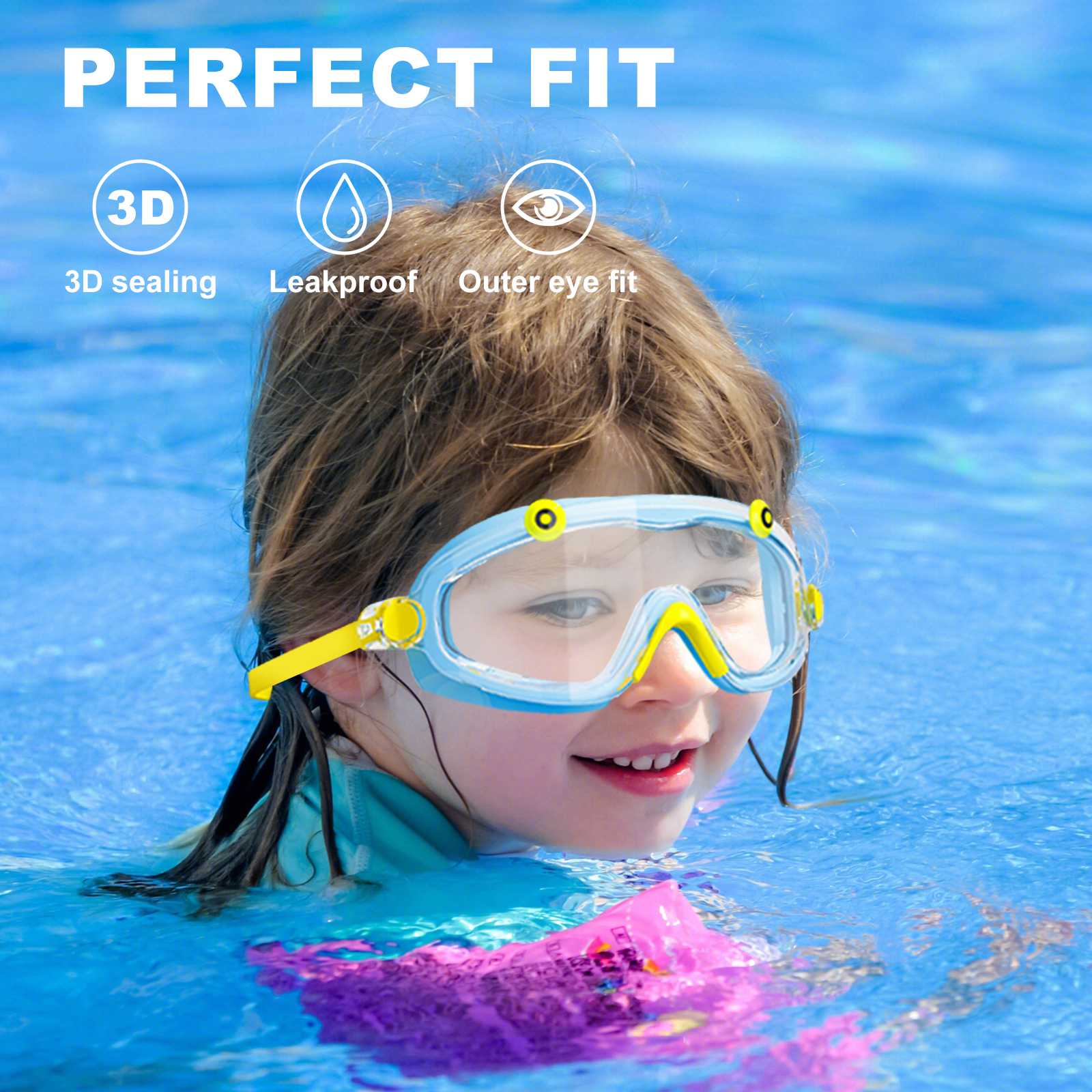 Kids Swim Goggles Boys Girls A - огляд і ціна Anti Pollution Mask