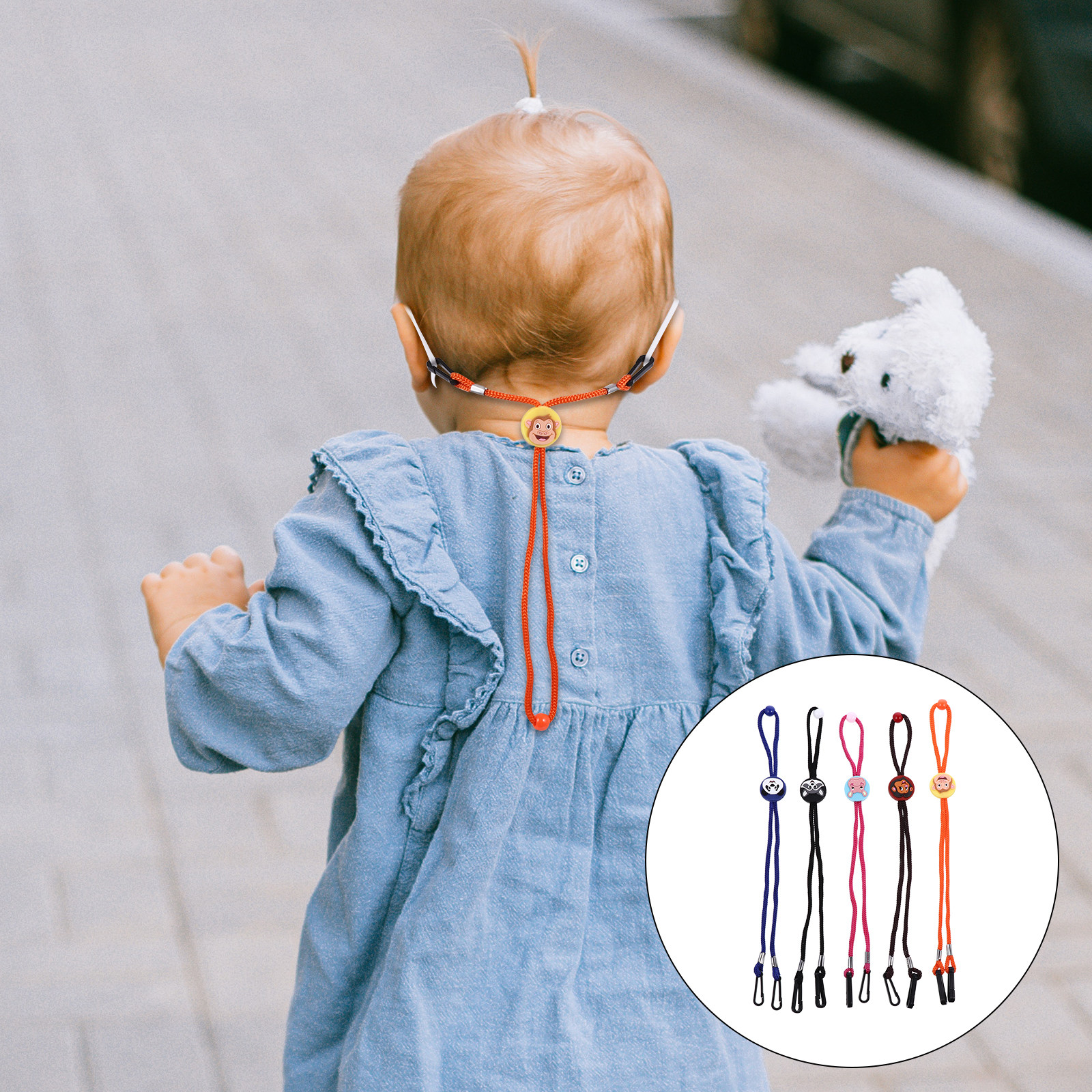 5Pcs Kids Face Mask Holder Lan - огляд і ціна Mask Chain Holder